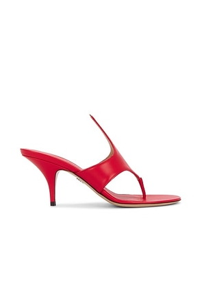 Ferragamo Lyrai Sandal in Flame Red & Biscotto - Red. Size 6 (also in ).
