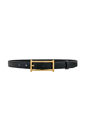 Helsa Logo Mini Belt in Black - Black. Size L (also in M, S).
