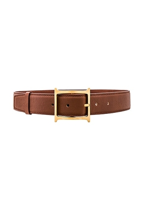 Helsa Logo Contrast Belt in Brown - Brown. Size M (also in XL, XS).