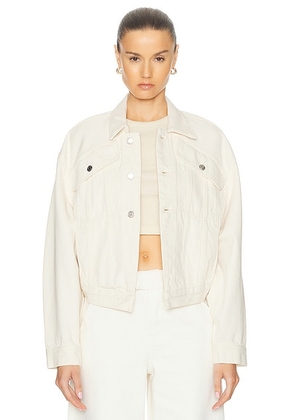 GRLFRND Amelia Oversized Cinched Waist Jacket in Western Canyon - Beige. Size XL (also in ).