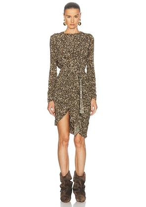 Isabel Marant Zorah Dress in Brown - Brown. Size 40 (also in 36).