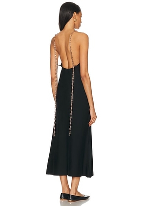Gabriela Hearst Adeona Dress in Black - Black. Size L (also in ).