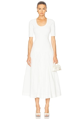 SIMKHAI Patton Midi Dress in White - White. Size XS (also in S).