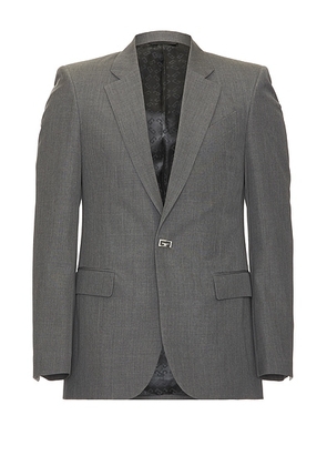 Givenchy Single Breasted Blazer Jacket in Medium Grey - Grey. Size 46 (also in 48, 50, 52).