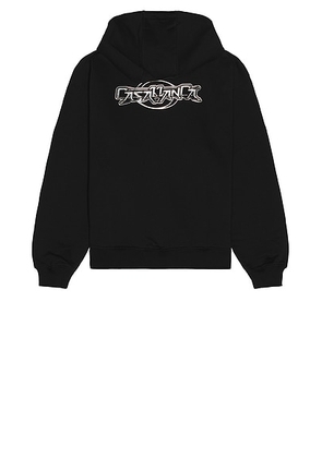 Casablanca Casa Chrome Full Zip Hoodie in Casa Chrome - Black. Size L (also in M, S, XL/1X, XXL/2X).