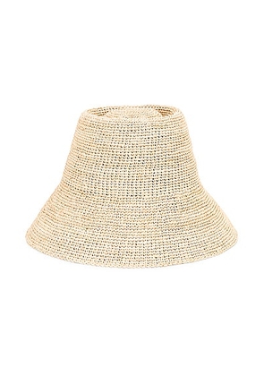 Janessa Leone Felix Packable Hat in Natural - Neutral. Size L (also in M, S, XL).