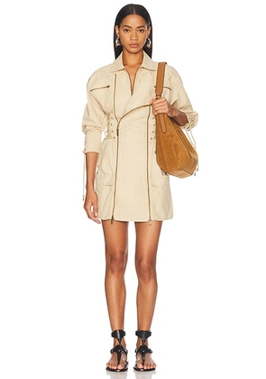 Isabel Marant Izarra Dress in Ecru - Ivory. Size 36 (also in 40, 42).