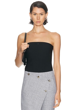 Courreges Bustier Jersey Bodysuit in Black - Black. Size M (also in S, XS).