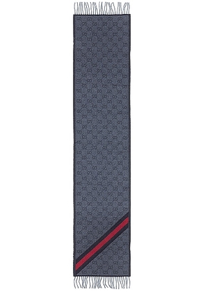 gucci Gucci Monogram Scarf in Blue - Blue. Size all.