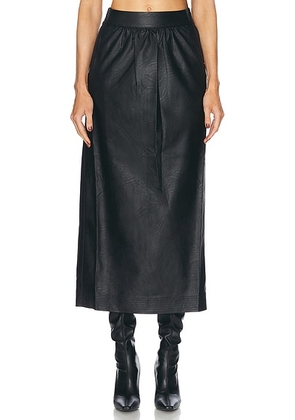 Johanna Ortiz Fantastique Midi Skirt in Black - Black. Size 0 (also in ).
