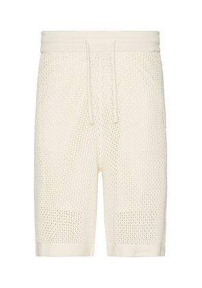 Givenchy Knitted Shorts in Ivory - Cream. Size L (also in M, S, XL/1X).