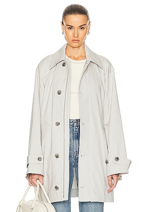 GRLFRND Oversized Car Coat in Stone Grey - Light Grey. Size S (also in ).