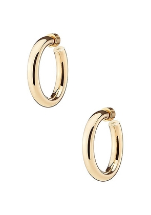 Jennifer Fisher Natasha Mini Hoop Earrings in Yellow Gold - Metallic Gold. Size all.