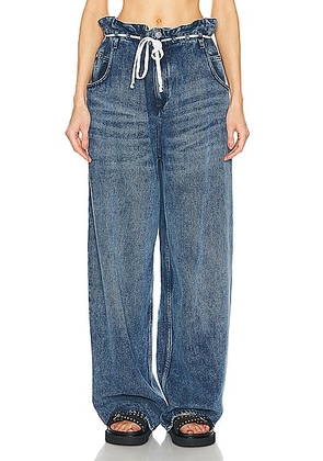 Isabel Marant Jordy Baggy Wide Leg in Light Blue - Denim-Light. Size 38 (also in 36, 40).