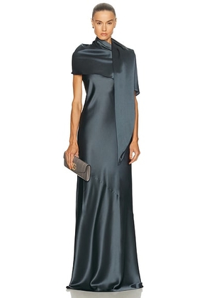EAVES Sigrun Gown in Granite - Grey. Size L (also in M, S, XL, XS, XXS).