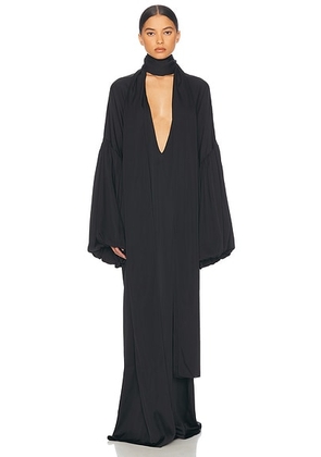 Helsa Serafina Silk Dress in Black - Black. Size S (also in ).