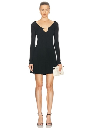 JACQUEMUS La Mini Robe Pralu in Black - Black. Size 42 (also in 38).