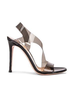 Gianvito Rossi Metropolis Heels in Fume & Black - Black. Size 34.5 (also in 35, 41).
