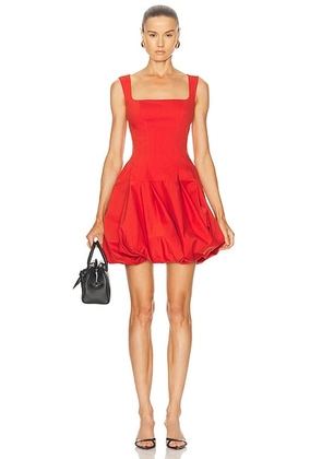 SIMKHAI Juni Tank Bubble Mini Dress in Crimson - Red. Size 2 (also in 0, 4, 6, 8).