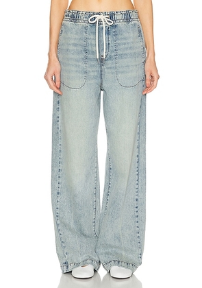 GRLFRND Kai Relaxed Jogger Jeans in Tupelo Tint - Denim-Light. Size S (also in XS).