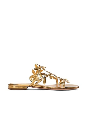 Gianvito Rossi Metal Sandals in Mekong - Metallic Gold. Size 36.5 (also in 36).