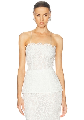 Helsa The Forever Audrey Lace Camisole in White - White. Size S (also in ).