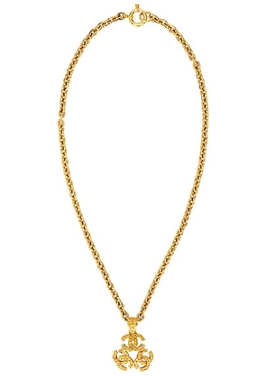 chanel Chanel 1994 Triple CC Necklace in Gold - Metallic Gold. Size all.
