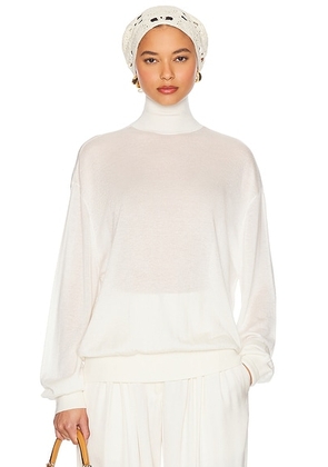 Helsa Madeira Turtleneck in Cream - Cream. Size L (also in XL).