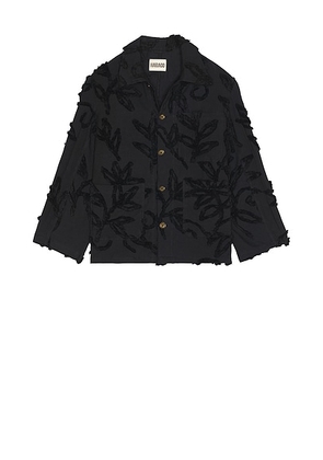 HARAGO Chore Jacket in Black - Black. Size S (also in M).