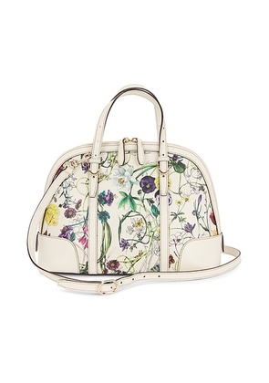 gucci Gucci Nice Flora Handbag in White - White. Size all.