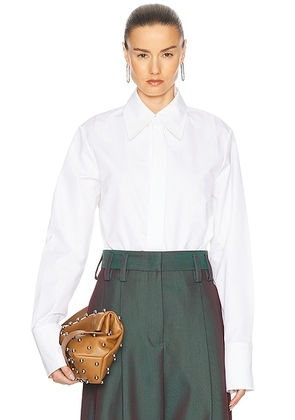 Jil Sander Tie Shirt in Optic White - White. Size 34 (also in 36).