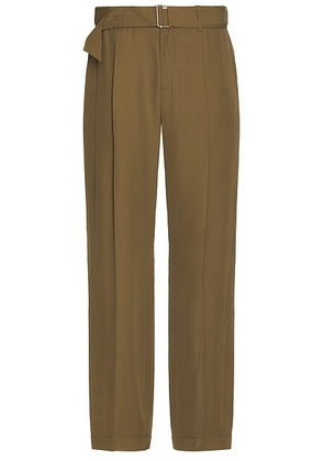 SIMKHAI Elvis Pleated Pull On Trousers in Olive - Green. Size XL/1X (also in ).