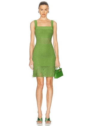 SIMKHAI Lyria Mini Dress in Kiwi - Green. Size M (also in ).