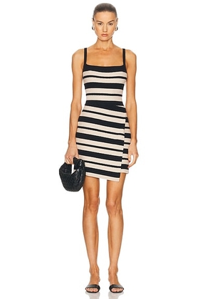 SIMKHAI Suvi Tank Dress in Sand Stripe - Beige. Size L (also in ).