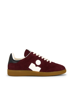 Isabel Marant Bryce Sneaker in Burgundy & Ecru - NA. Size 38 (also in 37).