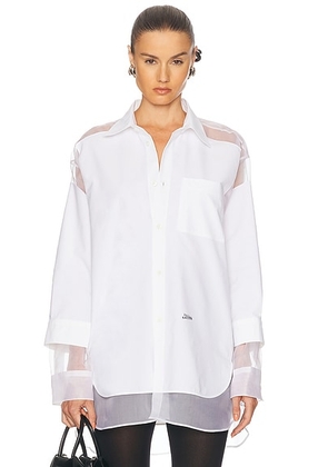 Jean Paul Gaultier Petit Grand Top in White - White. Size S (also in ).