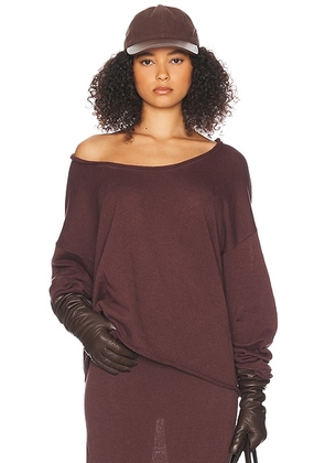 Helsa Palmer Sweater in Earth - Brown. Size S (also in L, M, XS).