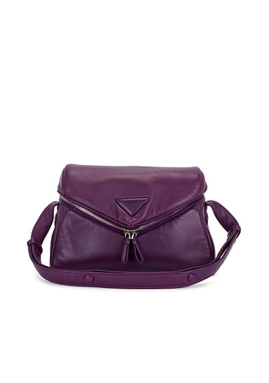 prada Prada Padded Nappa Signaux Shoulder Bag in Purple - Purple. Size all.
