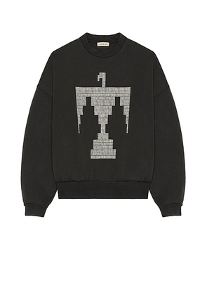 Fear of God French Terry Crewneck Thunderbird Grey Print Sweatshirt in Black - Charcoal. Size L (also in ).