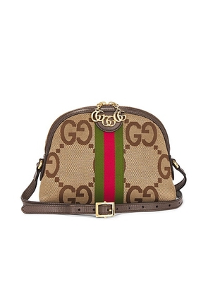 gucci Gucci Jumbo GG Ophidia Dome Shoulder Bag in Brown - Brown. Size all.