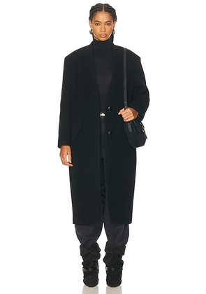 Isabel Marant Florane Coat in Black - Black. Size 34 (also in 36, 38, 40, 42).