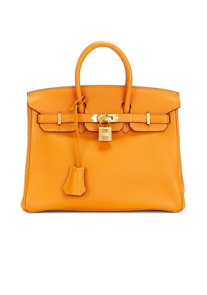 hermes Hermes Togo Birkin 25 Handbag in Orange - Orange. Size all.
