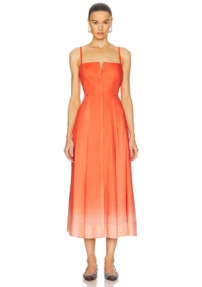 Gabriela Hearst Magritte Dress in Spice - Orange. Size 36 (also in ).