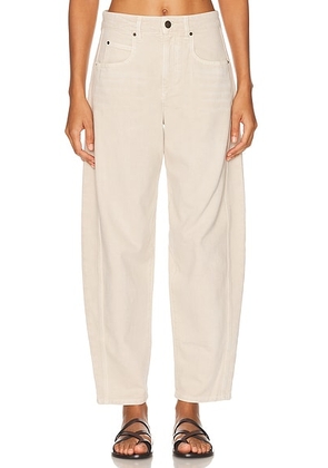 Isabel Marant Oriane Curved Leg in Ecru - Ivory. Size 42 (also in ).