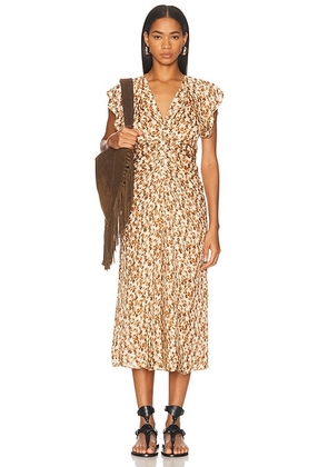 Isabel Marant Lyndsay Dress in Ochre - Brown. Size 34 (also in ).