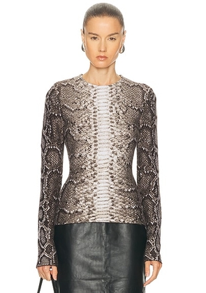 Gabriela Hearst Asha Top in Greyscale - Grey. Size XS (also in ).