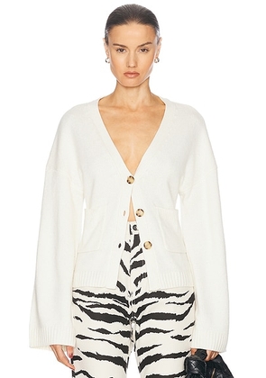 Helsa Sanna Cardigan in Ivory - Ivory. Size M (also in L, XL).