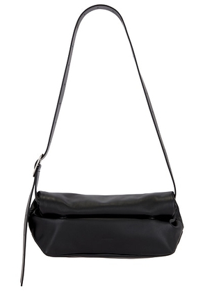 Jil Sander Rollup Small Square Belt Bag in Black - Black. Size all.