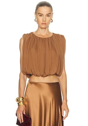 HEIRLOME Penelope Top in Sepia - Brown. Size L (also in M, S).