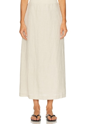 Jenni Kayne Kinney Skirt in Natural - Neutral. Size L (also in M, S, XS).
